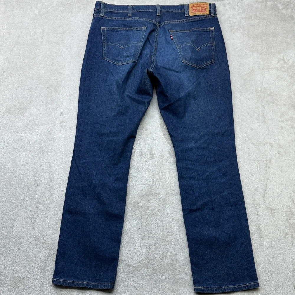 Levi's‎ 511 Slim Fit Jeans Mens 38x30 511 Distressed Sashiko Stitching Stretch